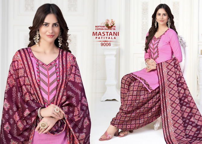 Mastani Patiyala 9 Printed Cotton Casual Daily Wear Dress Material Collection